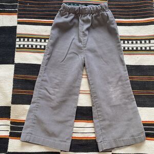 Vintage 70’s Healthtex Gray Corduroy Bell Bottom Kids Pants. Size 3T. USA.